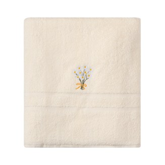 Πετσέτα Σώματος ( 100Cm X 150Cm ) Ivory Χαμομήλι Silk Fashion