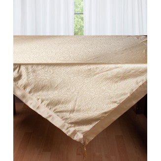 Τραπεζομάντηλο Σατέν 130x160 Silk Fashion 2009 Λουλούδι Χρυσό