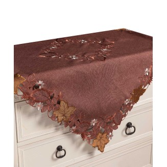 Τραπεζοκαρέ 19315 (130Cm X 130Cm) Κεραμιδί Silk Fashion Τραπεζοκαρέ 19315 (130Cm X 130Cm) Κεραμιδί Silk Fashion