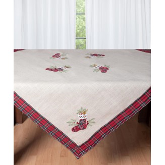 Χριστουγεννιάτικο Τραπεζοκαρέ ( 140Cm X 140Cm) 4079 Silk Fashion