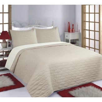 Κουβερλί Σετ Μονό 170x240 Silk Fashion Ruby Beige-Ivory