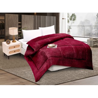 Κουβερτοπάπλωμα Solid (160Cm X 220Cm) Burgundy Silk Fashion