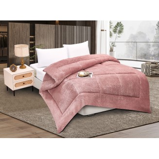 Κουβερτοπάπλωμα Solid (240Cm X 260Cm) Old Rose Silk Fashion