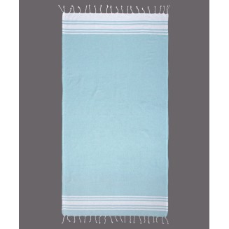 Πετσέτα Θαλάσσης 90x180 Silk Fashion Pestemal nkp264 Σιέλ