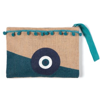 Πορτοφόλι γιούτα (13cm x 20cm) 4 Silk Fashion
