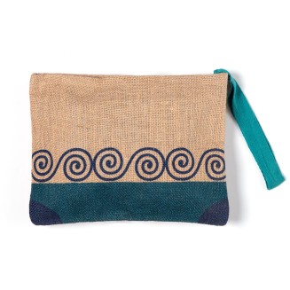 Πορτοφόλι γιούτα (19cm x 25cm) 1 Silk Fashion