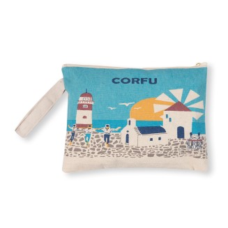 Πορτοφόλι καραβόπανο (30cm x 20cm) canvas 1 CORFU Silk Fashion