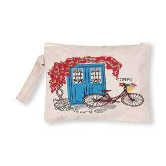 Πορτοφόλι καραβόπανο (30cm x 20cm) canvas 2 CORFU Silk Fashion