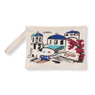 Πορτοφόλι καραβόπανο (30cm x 20cm) canvas 3 CORFU Silk Fashion