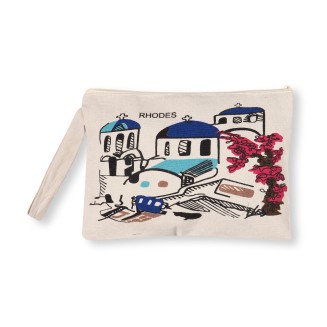 Πορτοφόλι καραβόπανο (30cm x 20cm) canvas 3 RHODES Silk Fashion