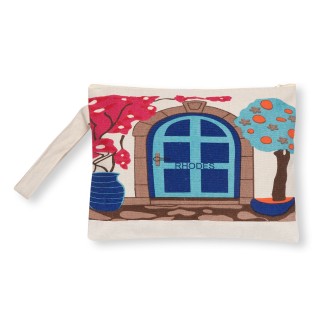 Πορτοφόλι καραβόπανο (30cm x 20cm) canvas 4 RHODES Silk Fashion