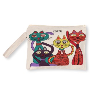 Πορτοφόλι καραβόπανο (30cm x 20cm) canvas 5 CORFU Silk Fashion