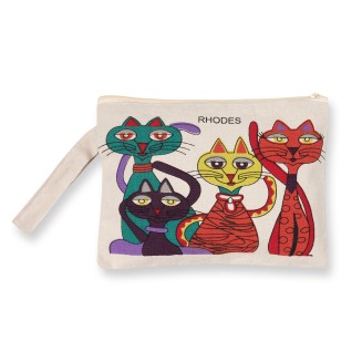 Πορτοφόλι καραβόπανο (30cm x 20cm) canvas 5 RHODES Silk Fashion