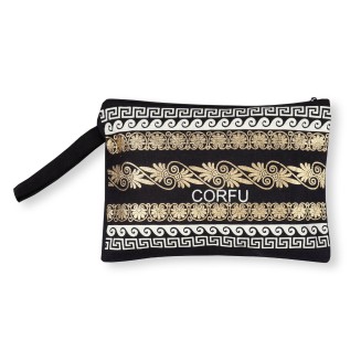 Πορτοφόλι καραβόπανο (30cm x 20cm) gold 5 CORFU Silk Fashion