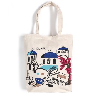 Τσάντα καραβόπανο (40cm x 40cm x 10cm) canvas 3 CORFU Silk Fashion