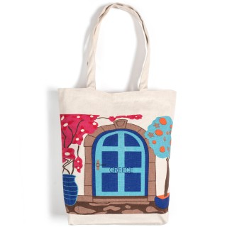 Τσάντα καραβόπανο (40cm x 40cm x 10cm) canvas 4 GREECE Silk Fashion
