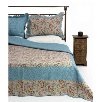 Κουβερλί Σετ Υπέρδιπλο 220x240 Silk Fashion  Ns76-1