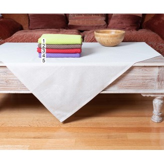 Τραπεζοκαρέ 140x140 Silk Fashion Πουά Κόκκινο