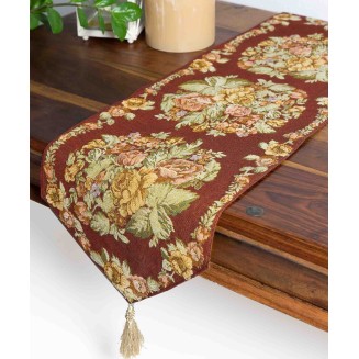 Τραβέρσα Runner 33x125 Silk Fashion 416 Μπορντώ