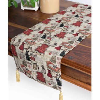 Τραβέρσα Runner 35x175 Silk Fashion Γάτες