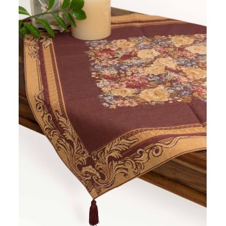 Τραπεζοκαρέ  (140Cm X 140Cm)  2061 Μπορντώ Silk Fashion Τραπεζοκαρέ  (140Cm X 140Cm)  2061 Μπορντώ Silk Fashion