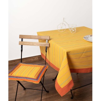 Τραπεζομάντηλο 140x240 Silk Fashion Moda Κίτρινο Ριγέ Φάσα