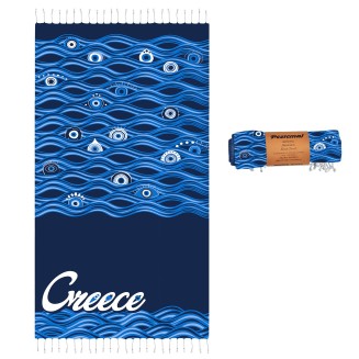 Πετσέτα Θαλάσσης Pestemal Μάτι Μεγάλο ~280g 90x180cm SUMMERtiempo 622963
