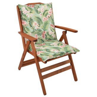 Μαξιλάρι Καρέκλας Με Πλάτη 50cm Be Comfy Flowers Green