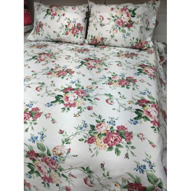 Σεντόνια Σετ Υπέρδιπλο Τριανταφυλλιά