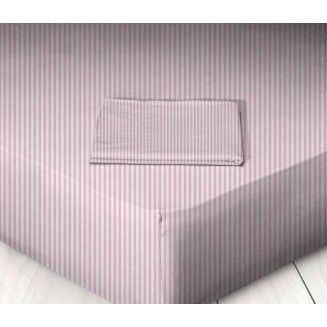 Σεντόνι Μεμονωμένο Μονό 160x250 Marwa 711605620 Pink Stripes 019