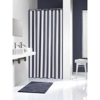 Κουρτίνα Μπάνιου Υφασμάτινη 180x200 Sealskin Linje blue