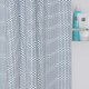 Κουρτίνα Μπάνιου Υφασμάτινη 180x200 Sealskin Wave blue