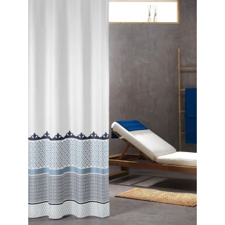 Κουρτίνα Μπάνιου Υφασμάτινη 180x200 Sealskin Marrakech blue