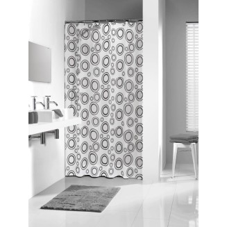 Κουρτίνα Μπάνιου Πλαστική Sealskin 180x200 Circolo grey
