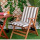 Μαξιλάρι καρέκλας Χαμηλή Πλάτη Αδιάβροχο 47x45x52 Be Comfy 1401 Mocha Stripe