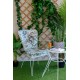 Μαξιλάρι Κάθισμα Φερ Φορζέ Πέταλο Αδιάβροχο 44x45 Be Comfy 8002 Floran Blue