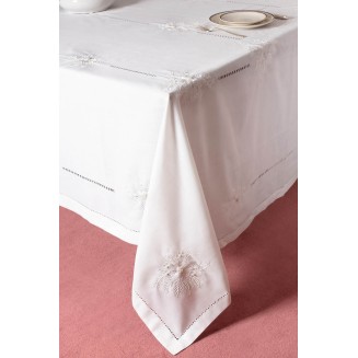 Τραπεζομάντηλο φαγητού με πετσέτες 160x250 Silk Fashion 4006 Λευκό