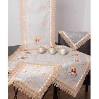 Τραπεζομάντηλο 140x140 Silk Fashion 866-3