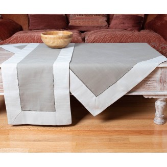 Τραπεζομάντηλο 140x180 Silk Fashion Bg17gag-4 Γκρί Ανοιχτό-Γκρί Σκούρο