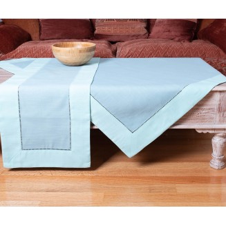 Καρέ 90x90 Silk Fashion Bg17ts-2 Τυρκουάζ-Σιέλ