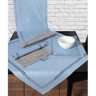 Καρέ 90x90 Silk Fashion Bg18siel2 Σιέλ-Γκρί