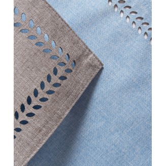 Καρέ 90x90 Silk Fashion Bg18siel2 Σιέλ-Γκρί