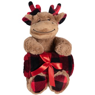 Κουβέρτα Flannel Με Αρκουδάκι  80x120 Silk Fashion Reindeer Καφέ