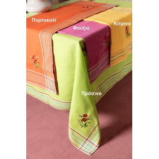 Τραπεζομάντηλο 140x180 Silk Fashion Wky-l Πράσινο