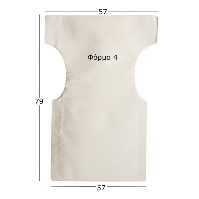 Ανταλλακτικό Πανί Καρέκλας Σκηνοθέτη 57x79x57 Φόρμα 4 PVC Γκρί