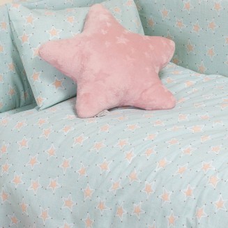 Σεντόνι Μεμονωμένο Αγκαλιάς 85x110 Melinen Baby Line Mini Stars Aqua