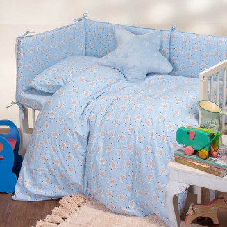 Σεντόνι Μεμονωμένο Αγκαλιάς 85x110 Melinen Baby Line Mini Stars Sky