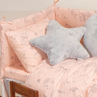 Μαξιλαροθήκη 35x45 Melinen Παιδική Baby Line Happy Pink
