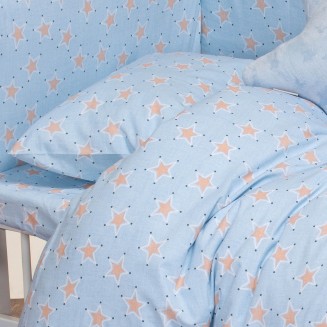 Μαξιλαροθήκη 35x45 Melinen Παιδική Baby Line Mini Stars Sky