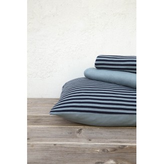 Σεντόνια Σετ Υπέρδιπλα Με Λάστιχο  160x200+30 Nima  Suave Dark Blue